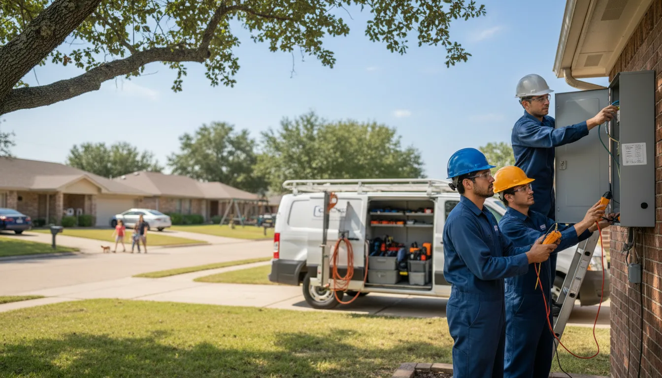 Certified electrician providing emergency electrical services in Greeley, IA